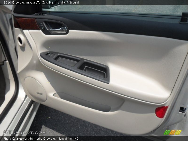 Gold Mist Metallic / Neutral 2010 Chevrolet Impala LT