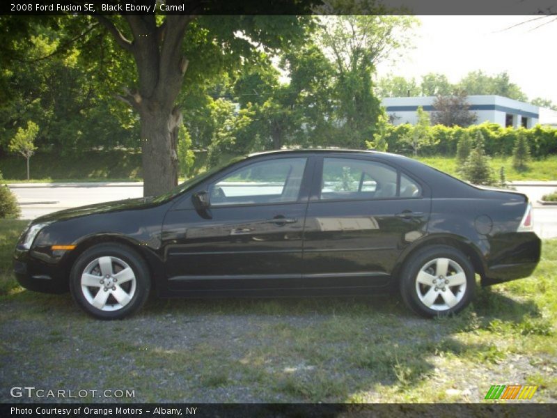 Black Ebony / Camel 2008 Ford Fusion SE