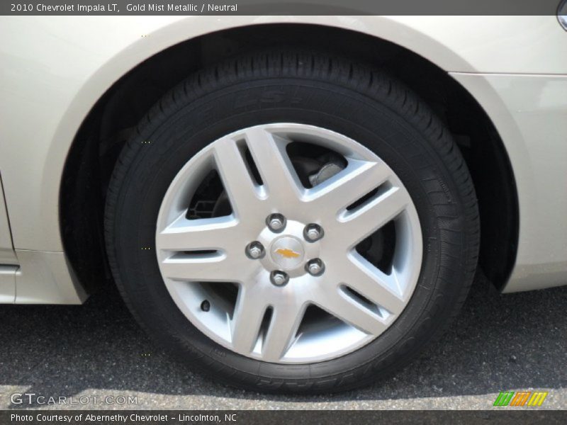 Gold Mist Metallic / Neutral 2010 Chevrolet Impala LT