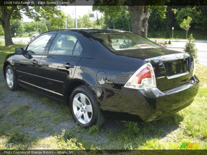 Black Ebony / Camel 2008 Ford Fusion SE