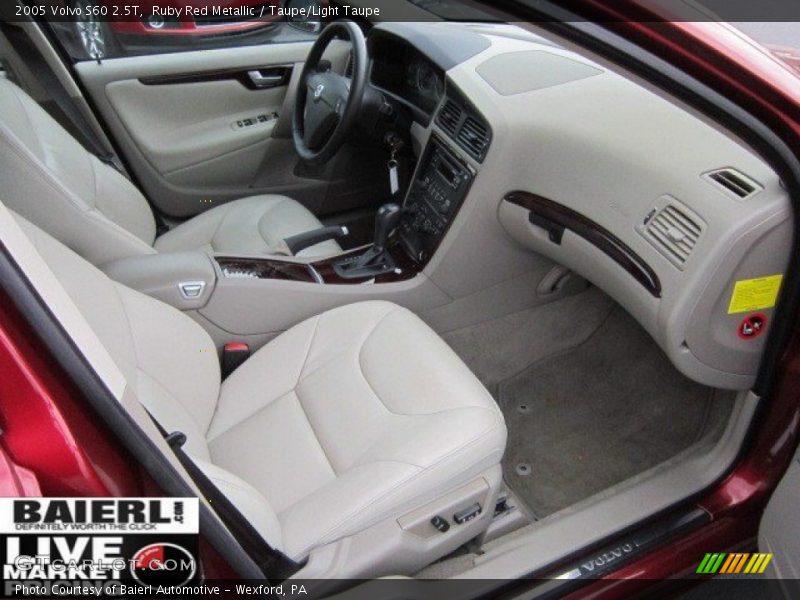 Ruby Red Metallic / Taupe/Light Taupe 2005 Volvo S60 2.5T