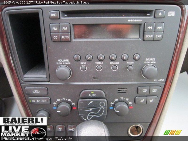 Ruby Red Metallic / Taupe/Light Taupe 2005 Volvo S60 2.5T