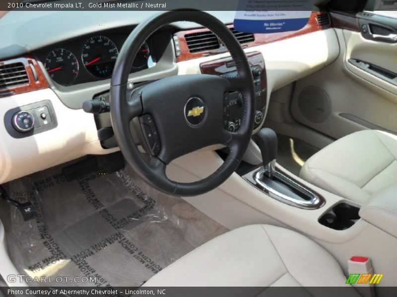 Gold Mist Metallic / Neutral 2010 Chevrolet Impala LT