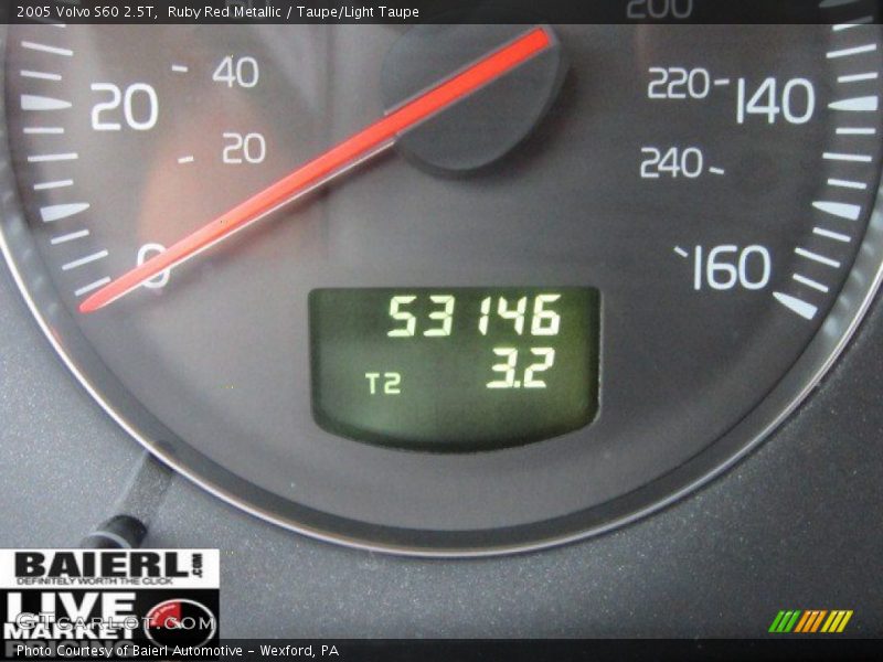 Ruby Red Metallic / Taupe/Light Taupe 2005 Volvo S60 2.5T