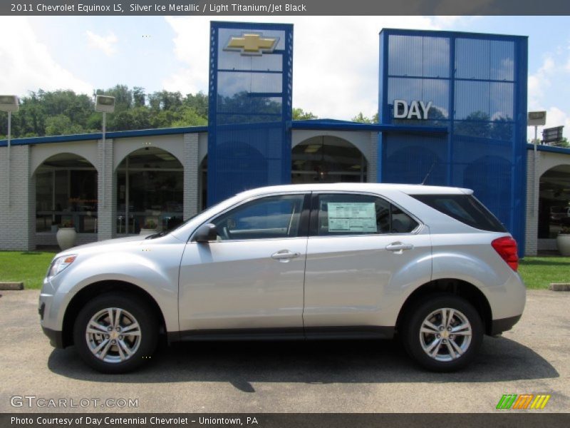 Silver Ice Metallic / Light Titanium/Jet Black 2011 Chevrolet Equinox LS