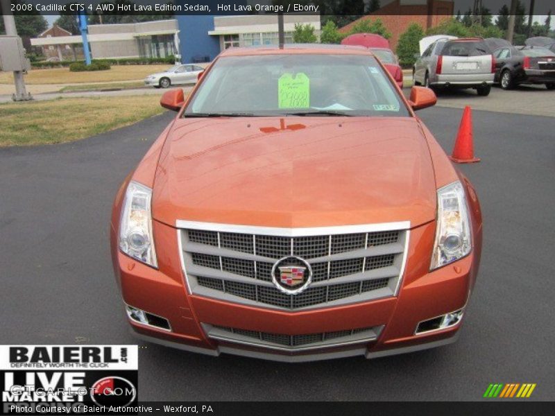 Hot Lava Orange / Ebony 2008 Cadillac CTS 4 AWD Hot Lava Edition Sedan