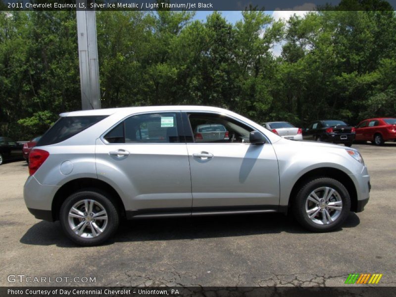 Silver Ice Metallic / Light Titanium/Jet Black 2011 Chevrolet Equinox LS