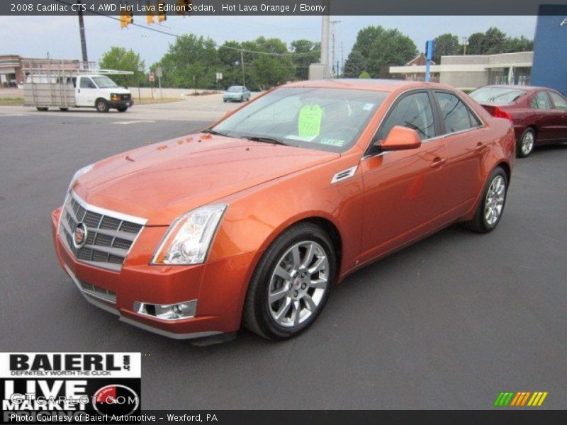 Hot Lava Orange / Ebony 2008 Cadillac CTS 4 AWD Hot Lava Edition Sedan