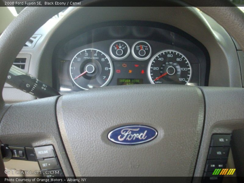 Black Ebony / Camel 2008 Ford Fusion SE