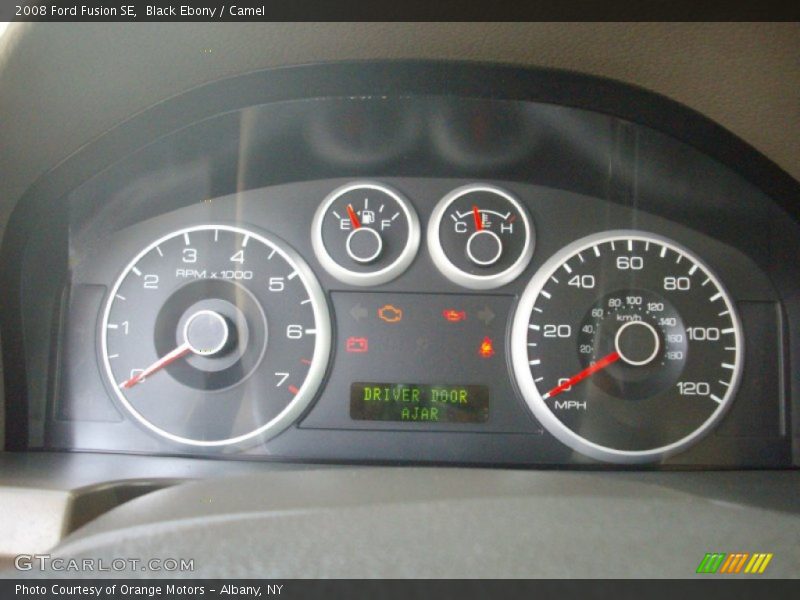 Black Ebony / Camel 2008 Ford Fusion SE