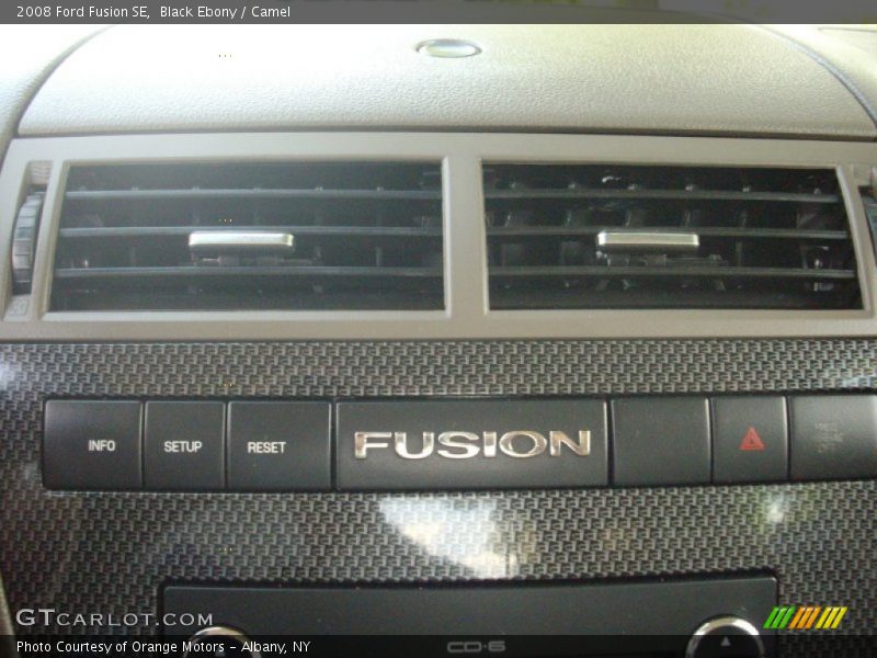 Black Ebony / Camel 2008 Ford Fusion SE