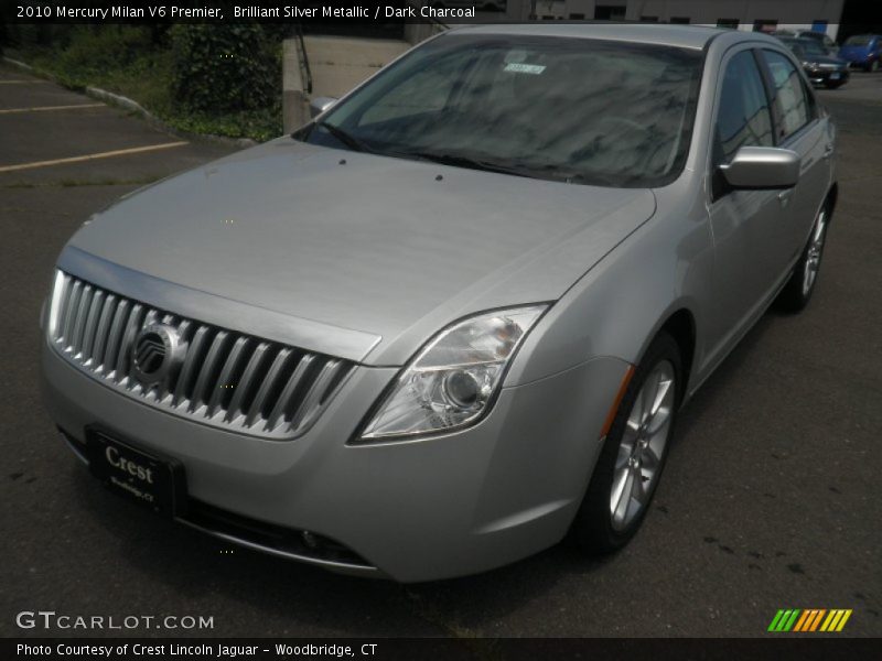 Brilliant Silver Metallic / Dark Charcoal 2010 Mercury Milan V6 Premier