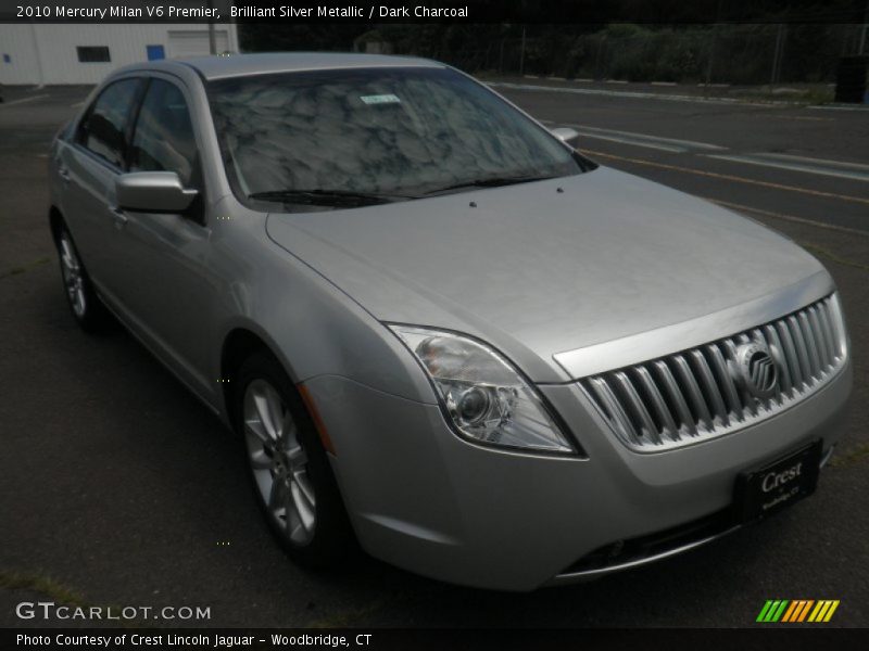 Brilliant Silver Metallic / Dark Charcoal 2010 Mercury Milan V6 Premier
