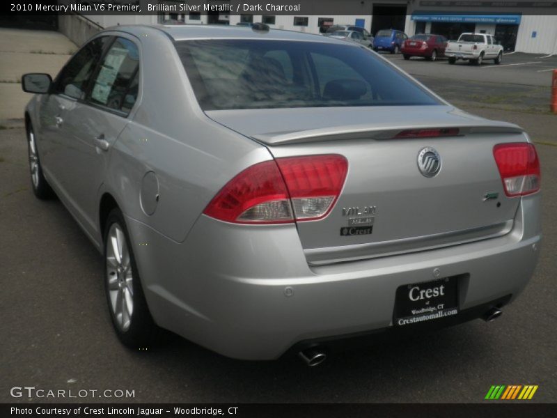 Brilliant Silver Metallic / Dark Charcoal 2010 Mercury Milan V6 Premier