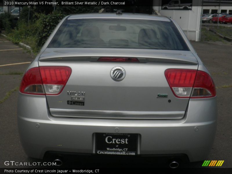 Brilliant Silver Metallic / Dark Charcoal 2010 Mercury Milan V6 Premier