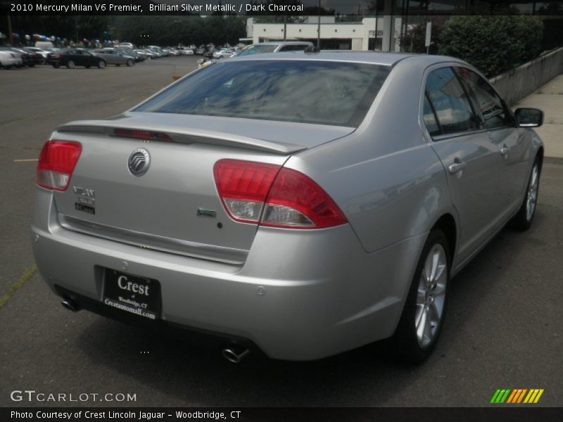 Brilliant Silver Metallic / Dark Charcoal 2010 Mercury Milan V6 Premier