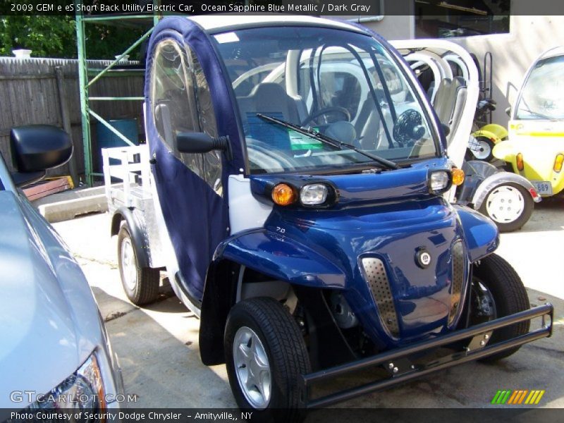  2009 e eS Short Back Utility Electric Car Ocean Sapphire Blue Metallic