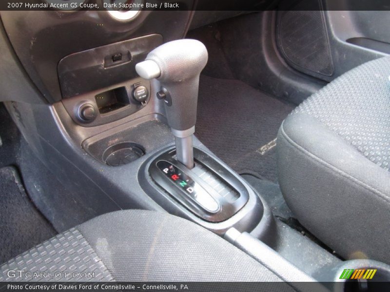 Dark Sapphire Blue / Black 2007 Hyundai Accent GS Coupe