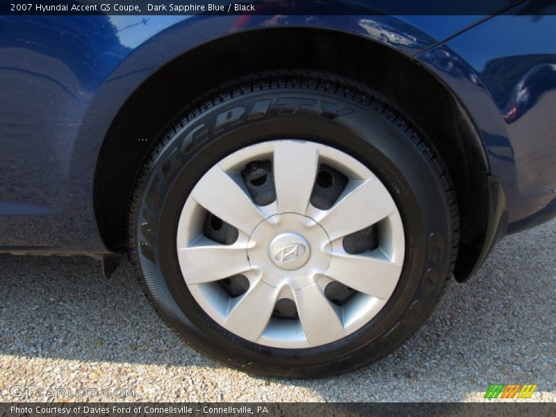 Dark Sapphire Blue / Black 2007 Hyundai Accent GS Coupe