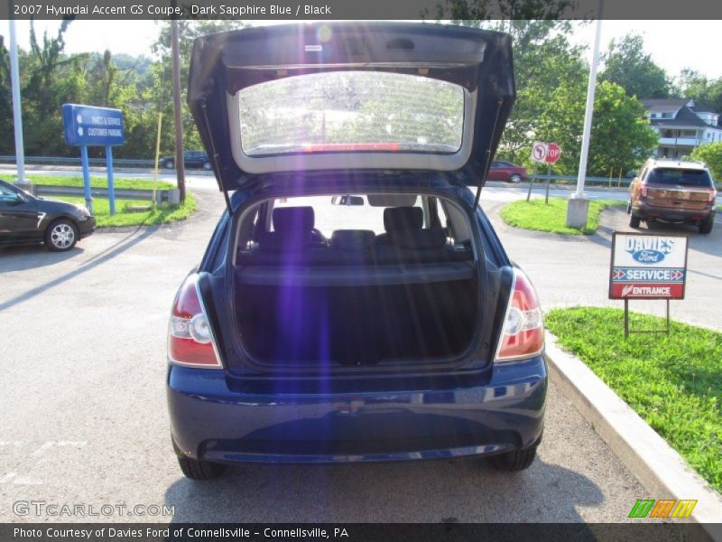 Dark Sapphire Blue / Black 2007 Hyundai Accent GS Coupe