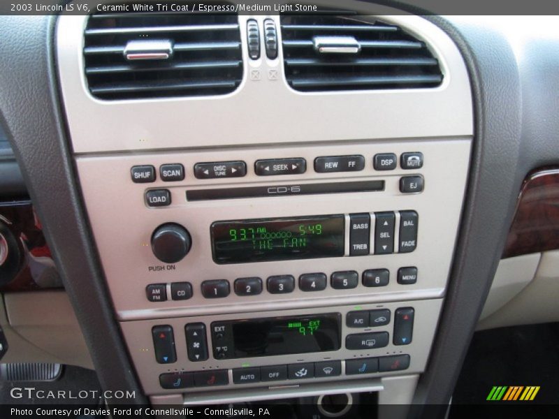 Ceramic White Tri Coat / Espresso/Medium Light Stone 2003 Lincoln LS V6