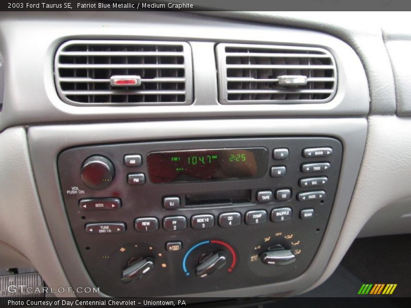 Controls of 2003 Taurus SE