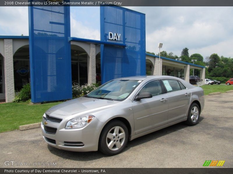 Silverstone Metallic / Titanium Gray 2008 Chevrolet Malibu LS Sedan