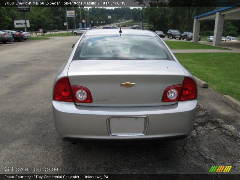 Silverstone Metallic / Titanium Gray 2008 Chevrolet Malibu LS Sedan