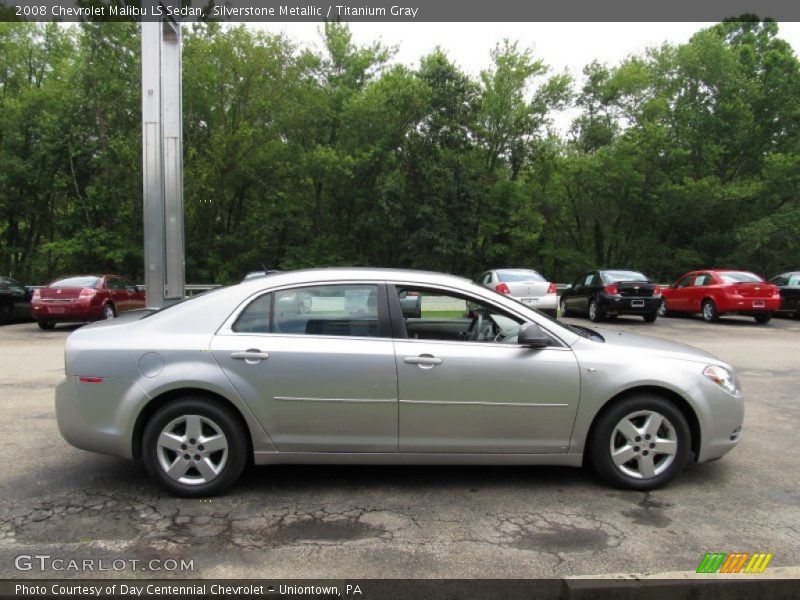 Silverstone Metallic / Titanium Gray 2008 Chevrolet Malibu LS Sedan