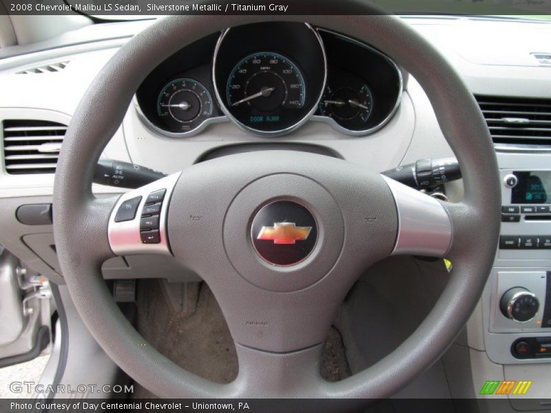 Silverstone Metallic / Titanium Gray 2008 Chevrolet Malibu LS Sedan