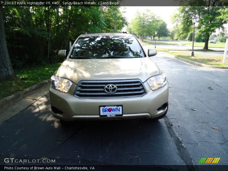 Sandy Beach Metallic / Sand Beige 2009 Toyota Highlander V6 4WD