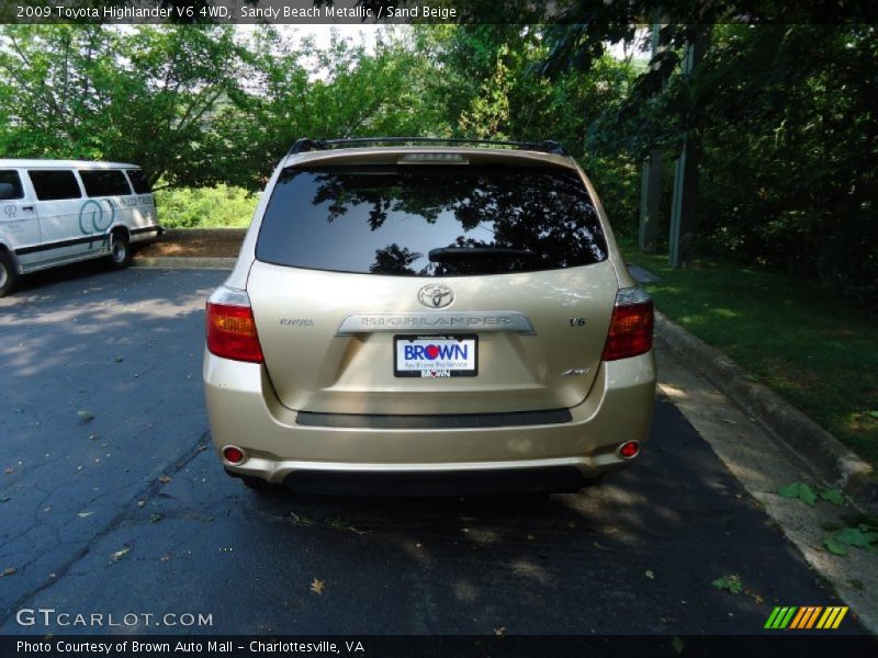Sandy Beach Metallic / Sand Beige 2009 Toyota Highlander V6 4WD