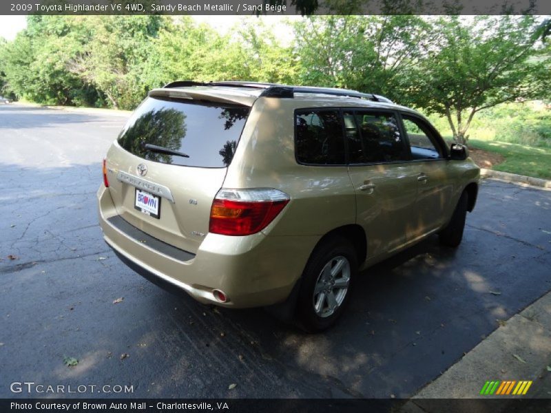 Sandy Beach Metallic / Sand Beige 2009 Toyota Highlander V6 4WD