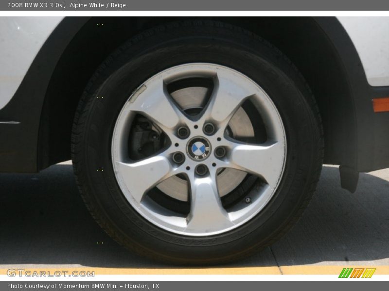 Alpine White / Beige 2008 BMW X3 3.0si