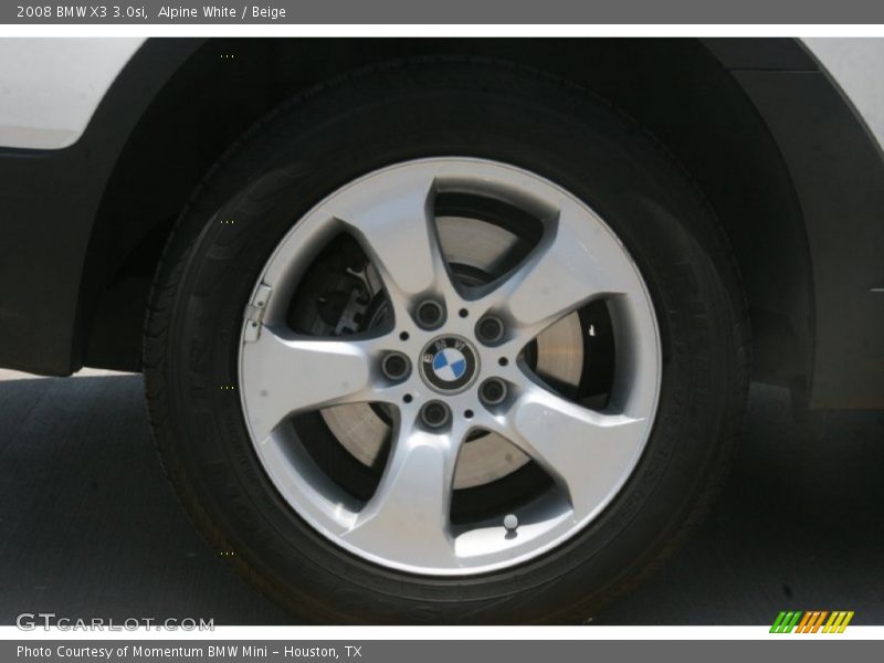Alpine White / Beige 2008 BMW X3 3.0si