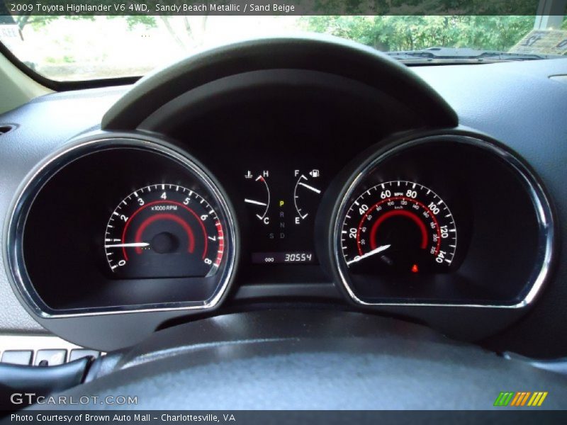 Sandy Beach Metallic / Sand Beige 2009 Toyota Highlander V6 4WD
