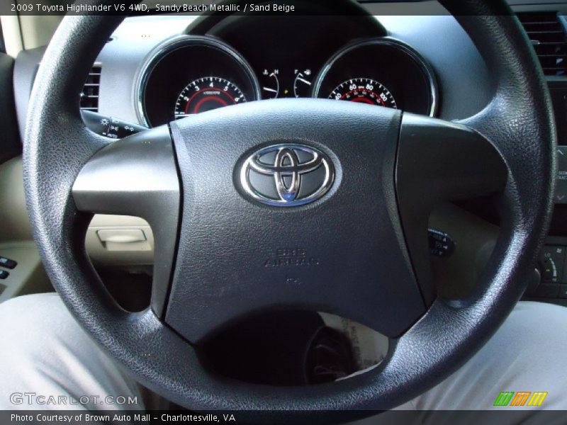 Sandy Beach Metallic / Sand Beige 2009 Toyota Highlander V6 4WD