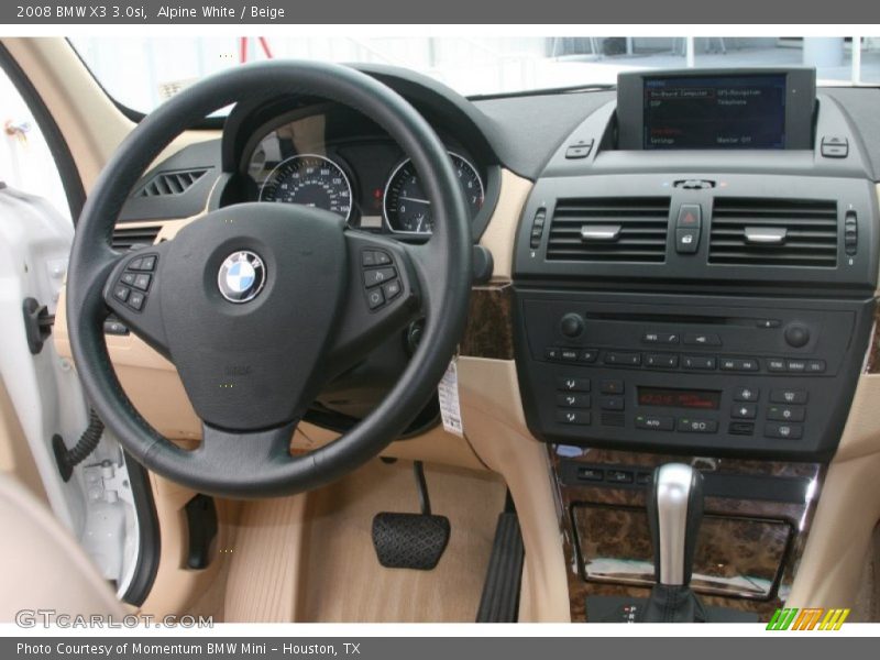 Alpine White / Beige 2008 BMW X3 3.0si