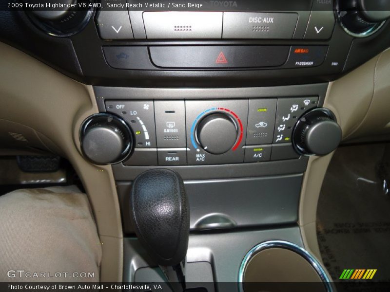 Sandy Beach Metallic / Sand Beige 2009 Toyota Highlander V6 4WD