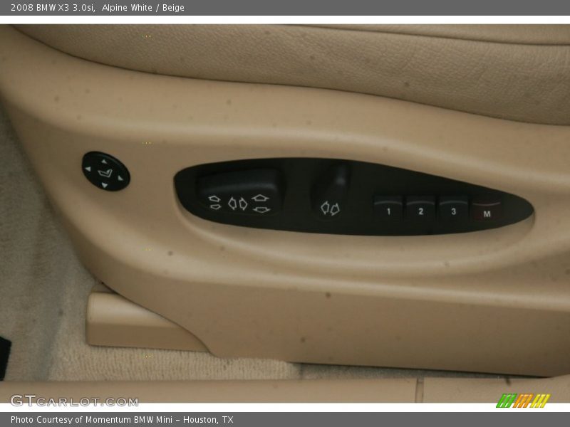 Alpine White / Beige 2008 BMW X3 3.0si