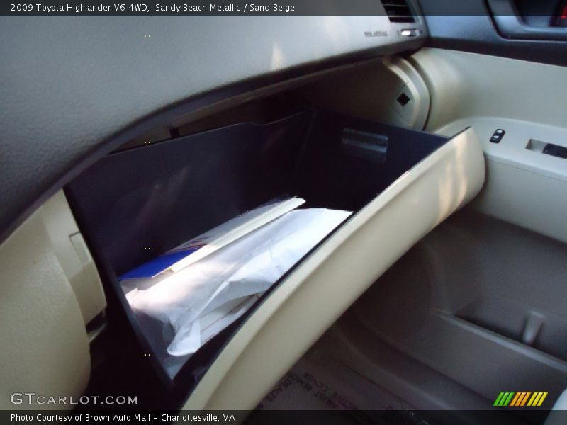 Sandy Beach Metallic / Sand Beige 2009 Toyota Highlander V6 4WD