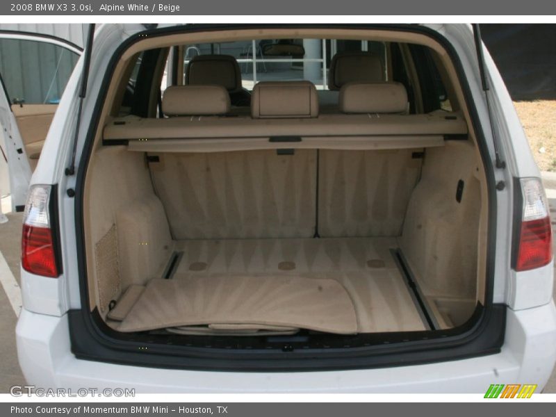 Alpine White / Beige 2008 BMW X3 3.0si