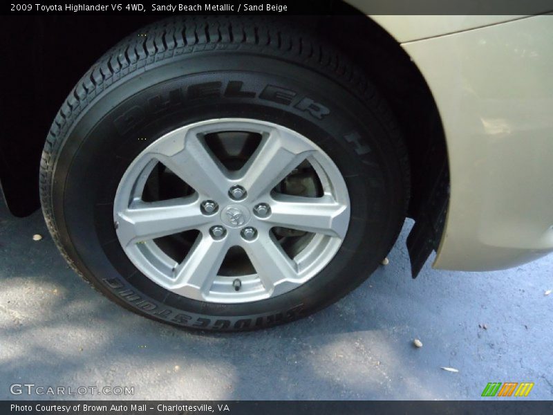 Sandy Beach Metallic / Sand Beige 2009 Toyota Highlander V6 4WD