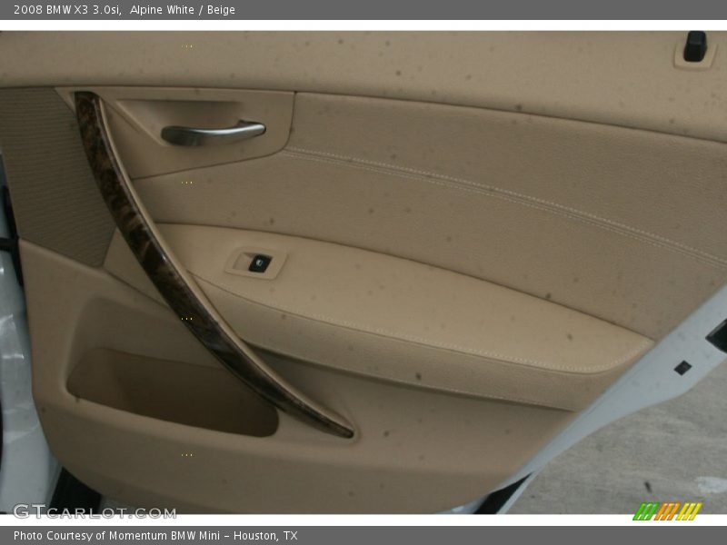 Alpine White / Beige 2008 BMW X3 3.0si