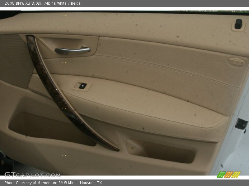 Alpine White / Beige 2008 BMW X3 3.0si