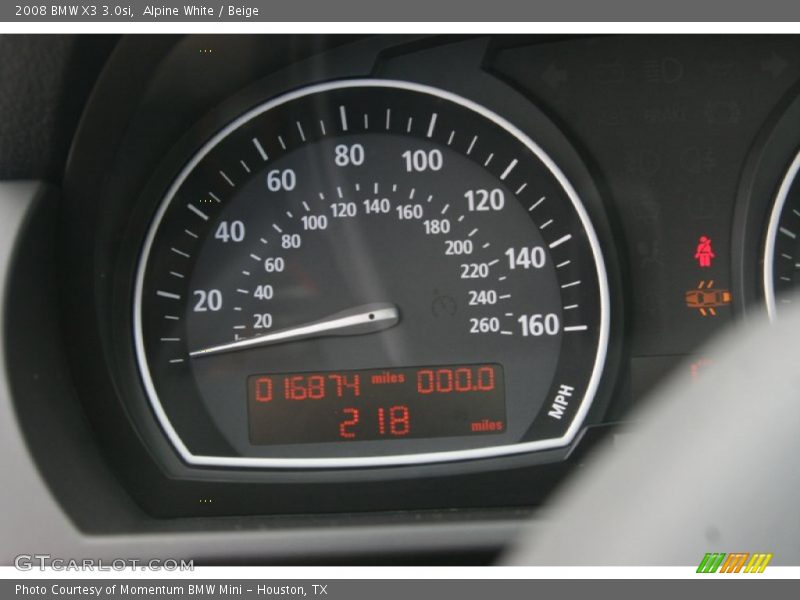 Alpine White / Beige 2008 BMW X3 3.0si