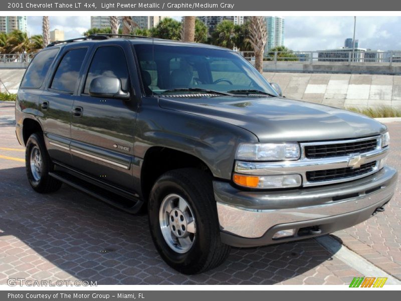 Light Pewter Metallic / Graphite/Medium Gray 2001 Chevrolet Tahoe LT 4x4