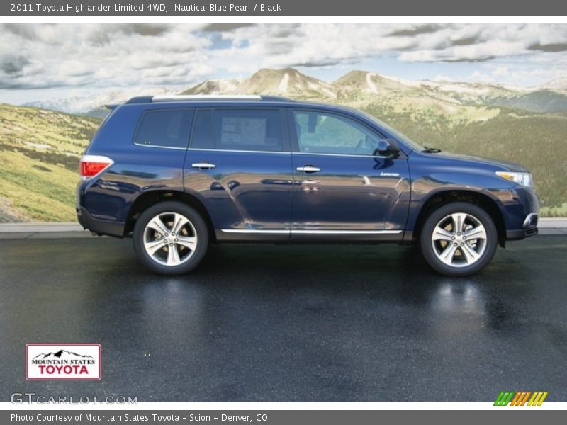 Nautical Blue Pearl / Black 2011 Toyota Highlander Limited 4WD