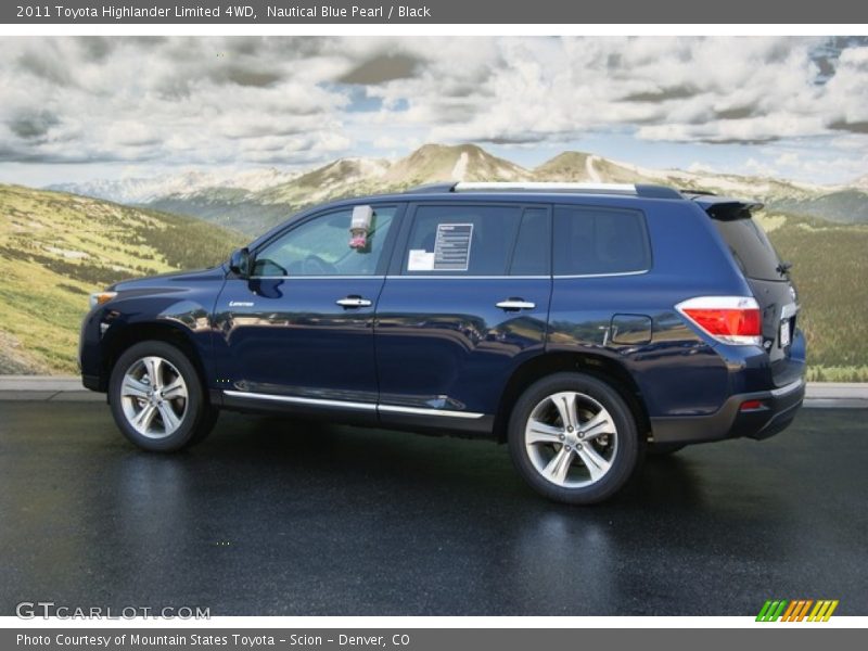 Nautical Blue Pearl / Black 2011 Toyota Highlander Limited 4WD