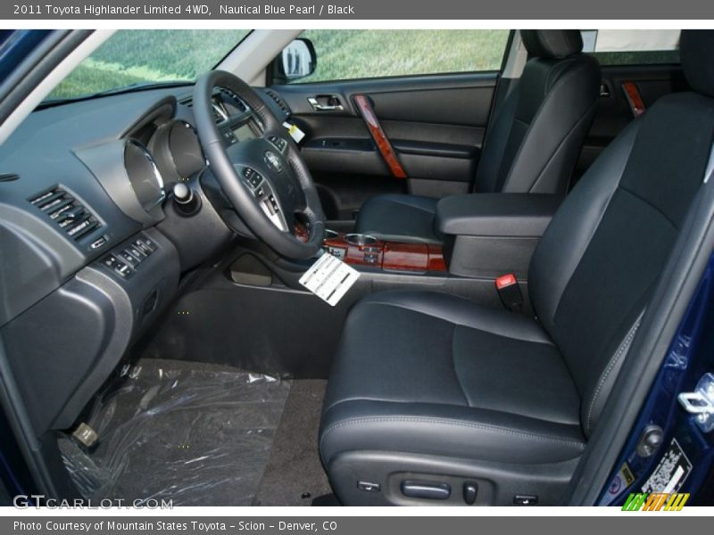Nautical Blue Pearl / Black 2011 Toyota Highlander Limited 4WD